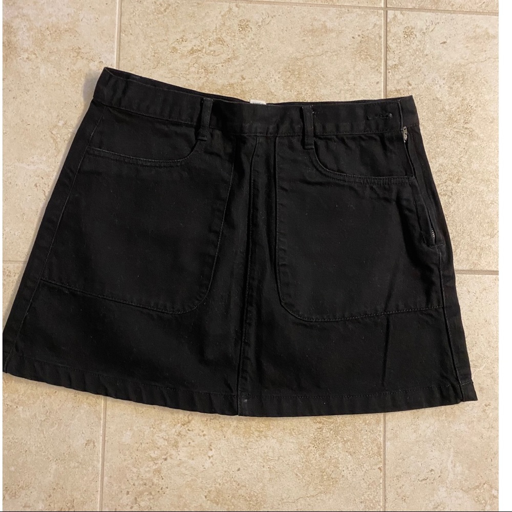 Forever 21 Black Denim Mini Skirt